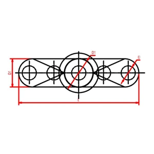 duto de ventialçao de 5 saidas
