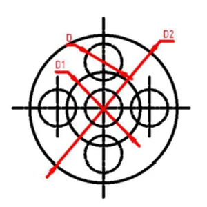duto de ventialçao de 5 saidas